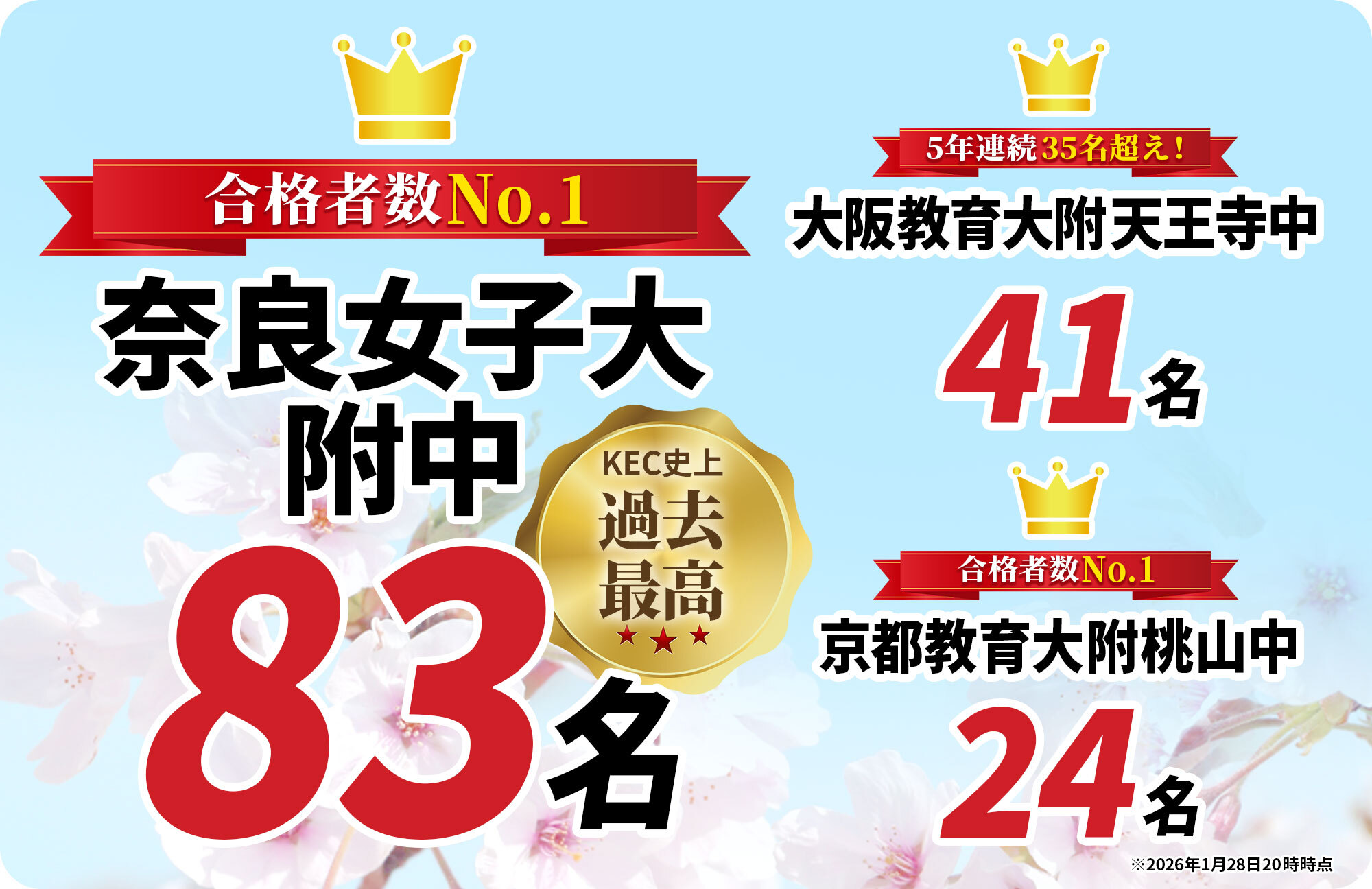 国公立中学の合格実績