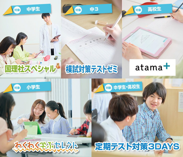 各学年のコンテンツについて