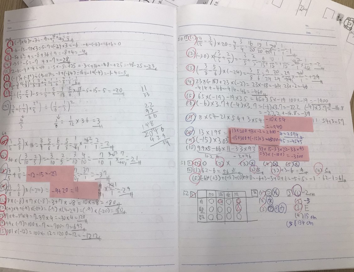 1学期 中間テスト→期末テストで、成長した自分になろう