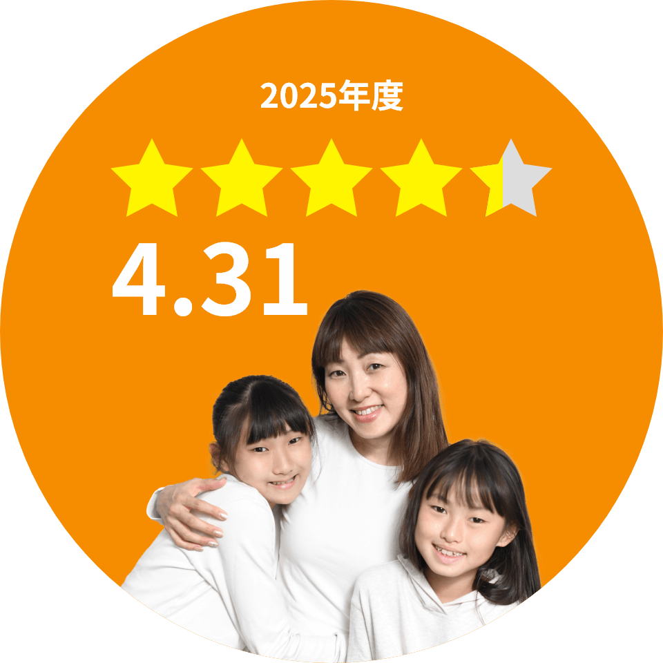 2025年度／保護者様の総合満足度4.31