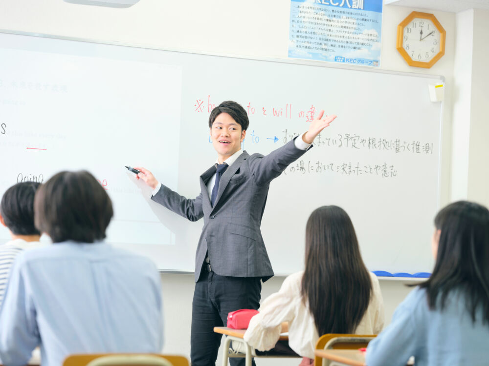 KECの中学生授業の様子