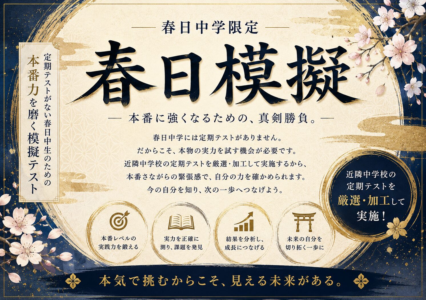 📜KECの「春日模擬」で、今の実力を見える化します！