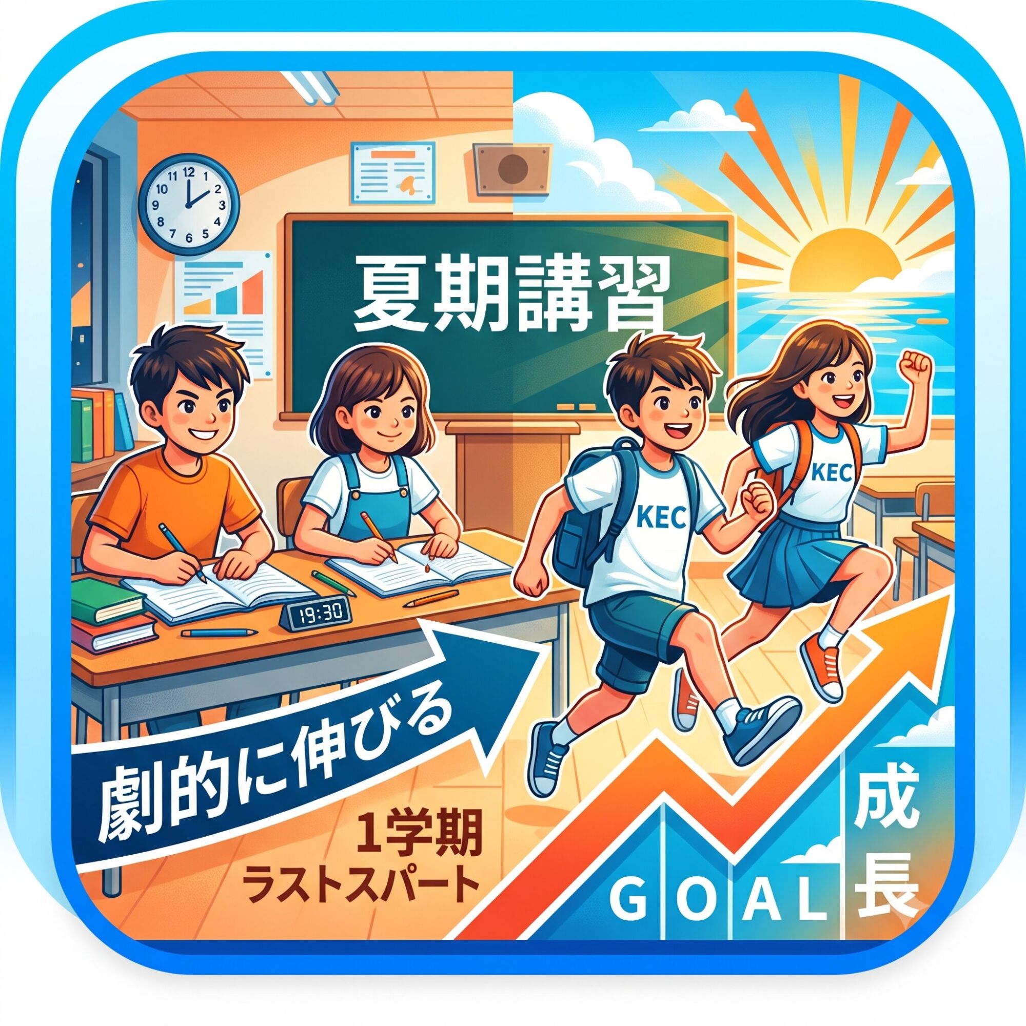 この夏、劇的に伸びる理由。1学期のラストスパートから夏期講習へ！