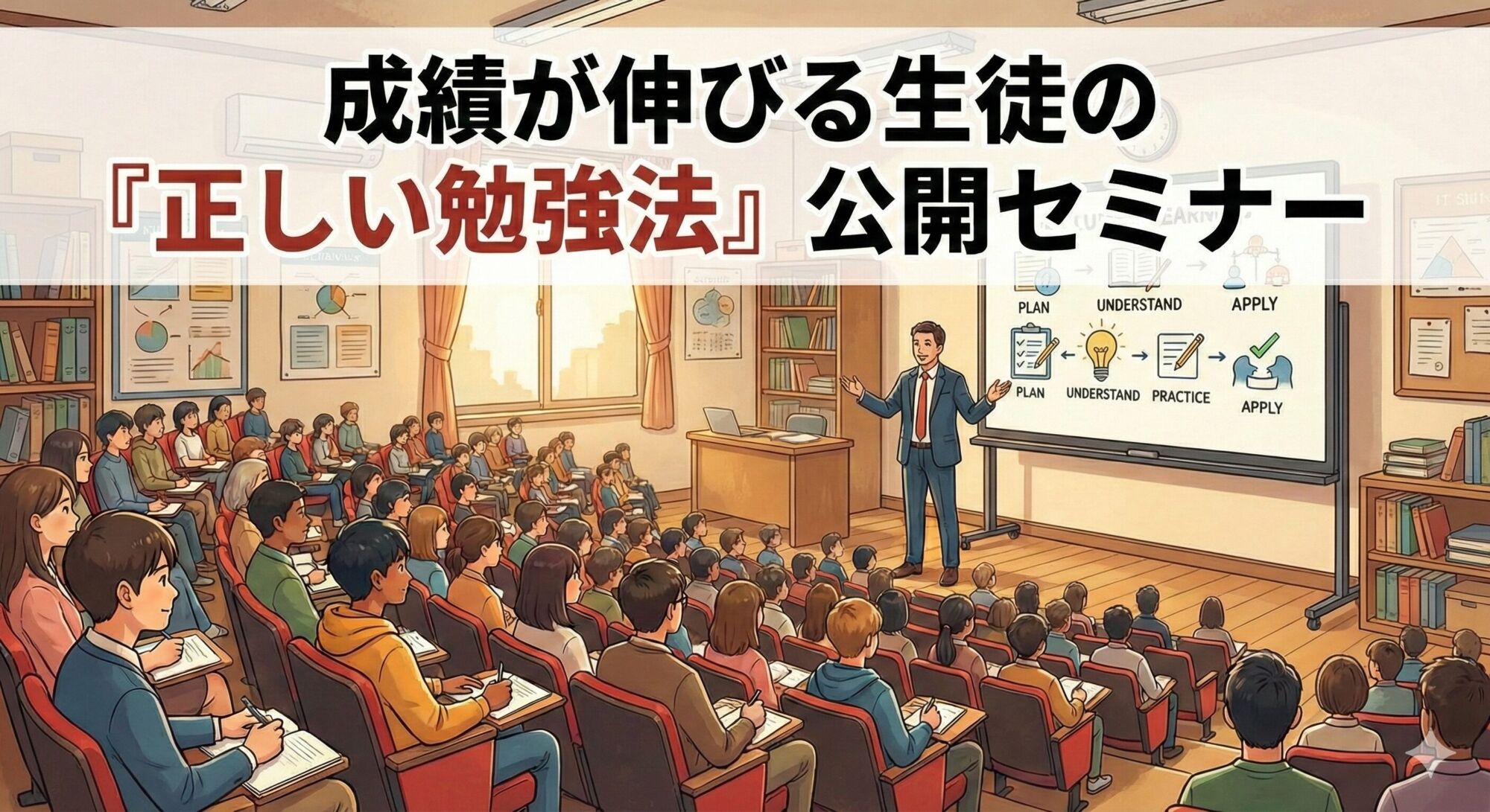 成績が伸びる生徒の「正しい勉強法」公開セミナー