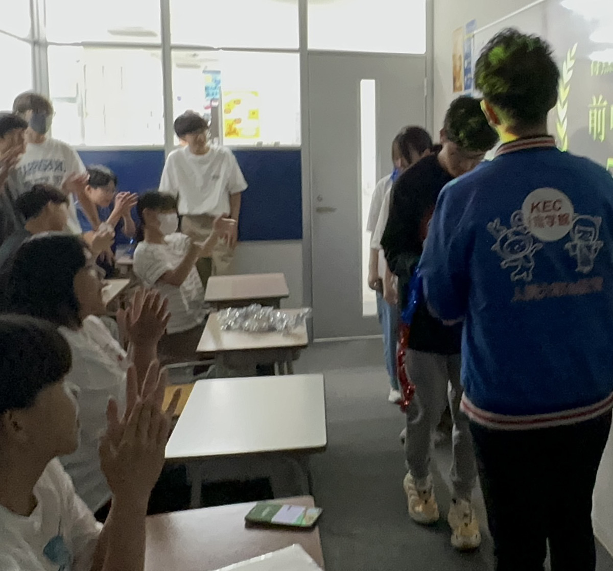 （中学生）1学期中間テスト表彰式を行いました！