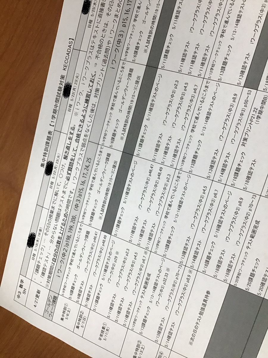 ☆★☆学年末テスト対策スタート！KECCADAS始動☆★☆