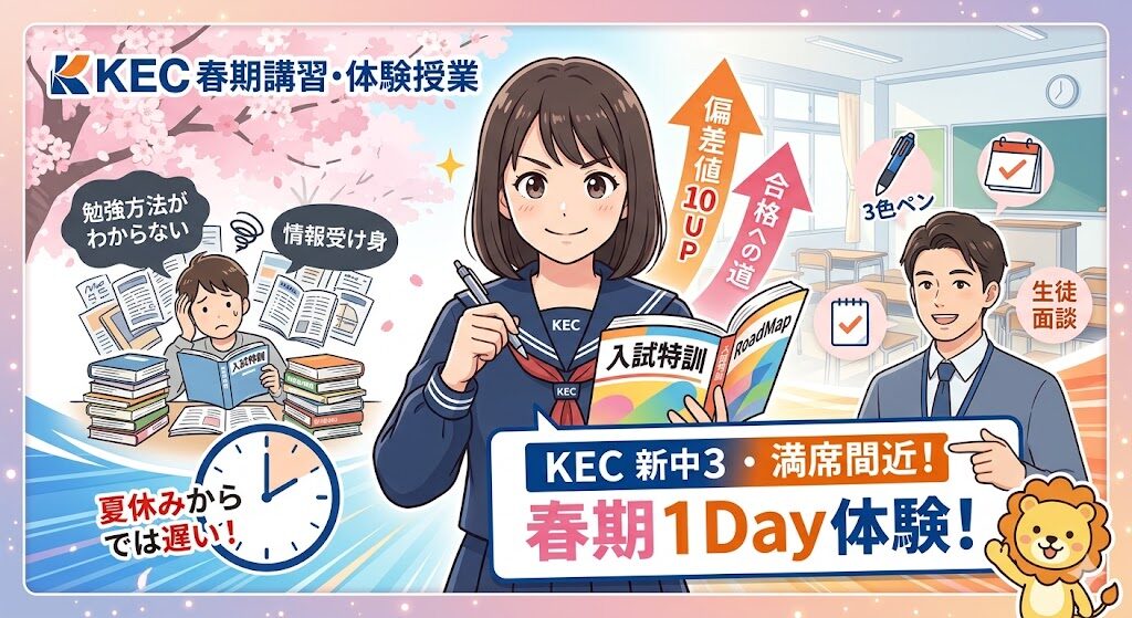 【王寺教室ブログ】安心安全の新学年準備をKECで！