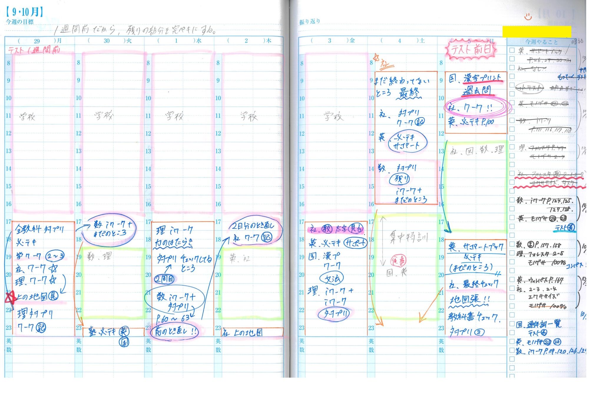 【高田教室ブログ】定期テストにおける輝く成果の秘訣は???